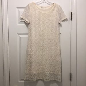 White (with small sequins) little dress